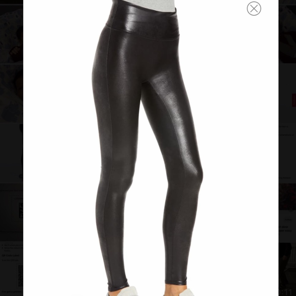 SPANX faux leather leggings